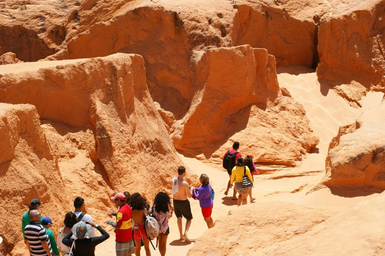 🌴 3 Praias em 1 Dia: Morro Branco, Praia das Fontes e Canoa Quebrada / Sem Buggy